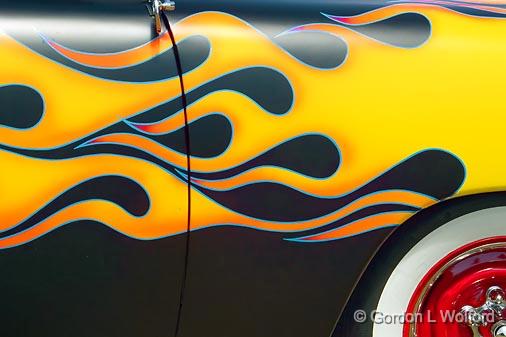 Flaming Paint Job_DSCF02263.jpg - Photographed at the Rolling Thunder Car Show in Smiths Falls, Ontario, Canada.